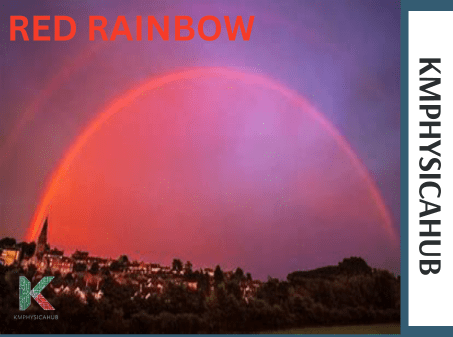 How a red rainbow looks like