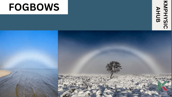 Two views of fogbows