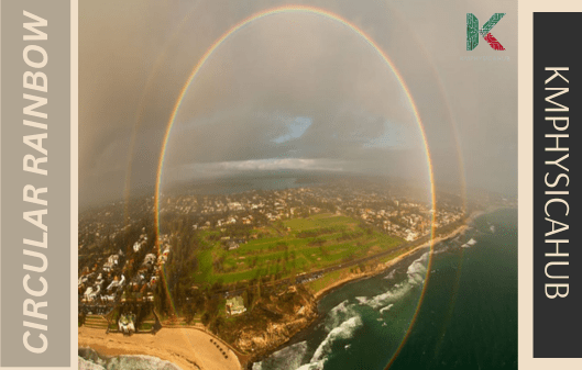 Circular rainbow view 