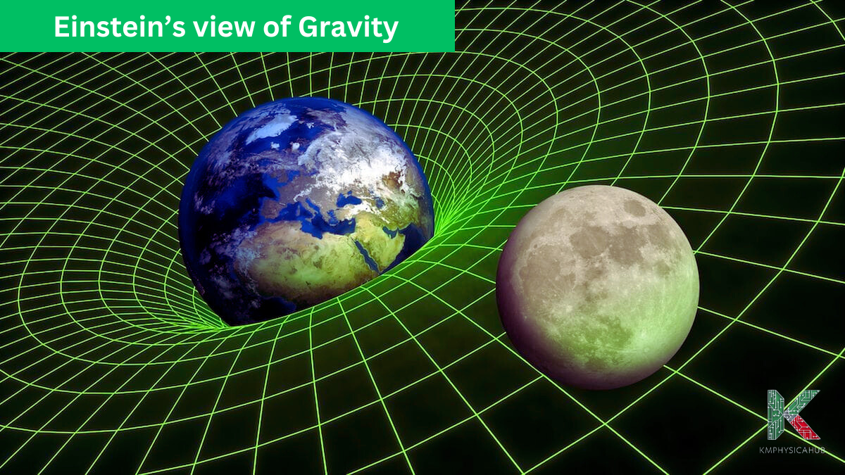 Illustration of space time curvature proposed by Einstein