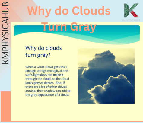 how do clouds turn gray in the sky