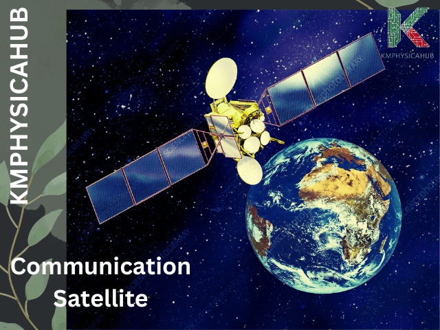 Communication satellite around the Earth