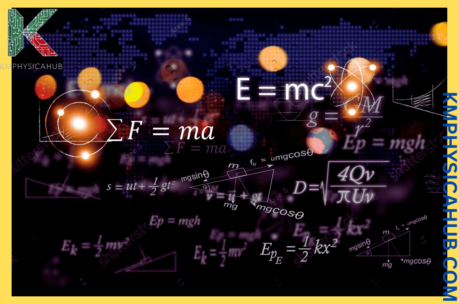 Basic formulas involved in Physics