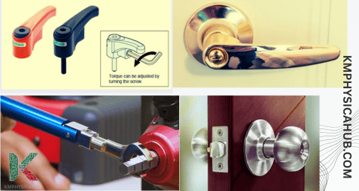 Torque in door knobs and levers