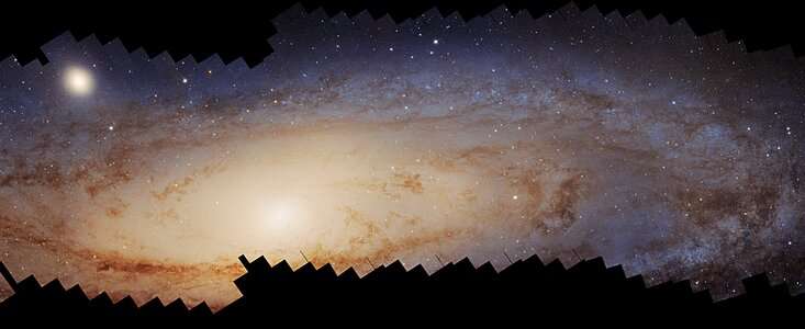 Hubble's Panoramic View of the Andromeda Galaxy. Credit: NASA, ESA, Benjamin F. Williams (UWashington), Zhuo Chen (UWashington), L. Clifton Johnson (Northwestern); Image Processing: Joseph DePasquale (STScI)